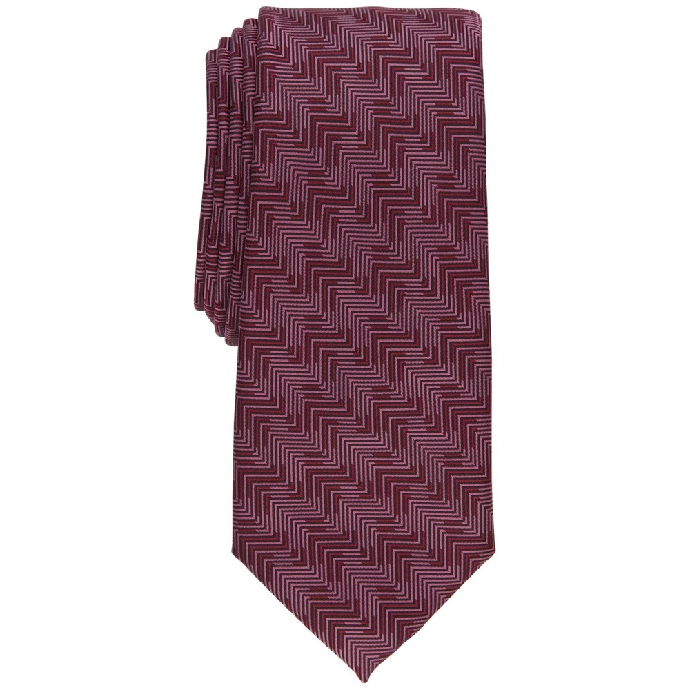 Alfani‎ Tie Mens Red Necktie Crest Geo Red Geometric NWT